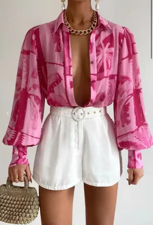 Fleetwood Blouse- Arlo Pink