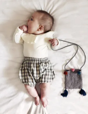 Honey Bloomers Charcoal Check