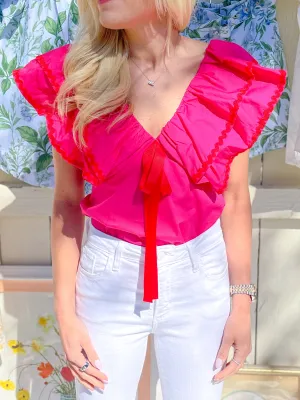 Leoti Ruffle Babydoll Top