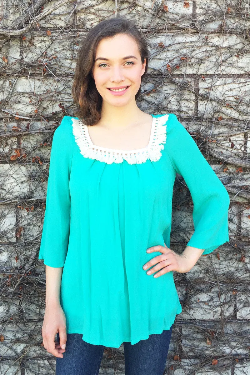 Spring Pleated Top
