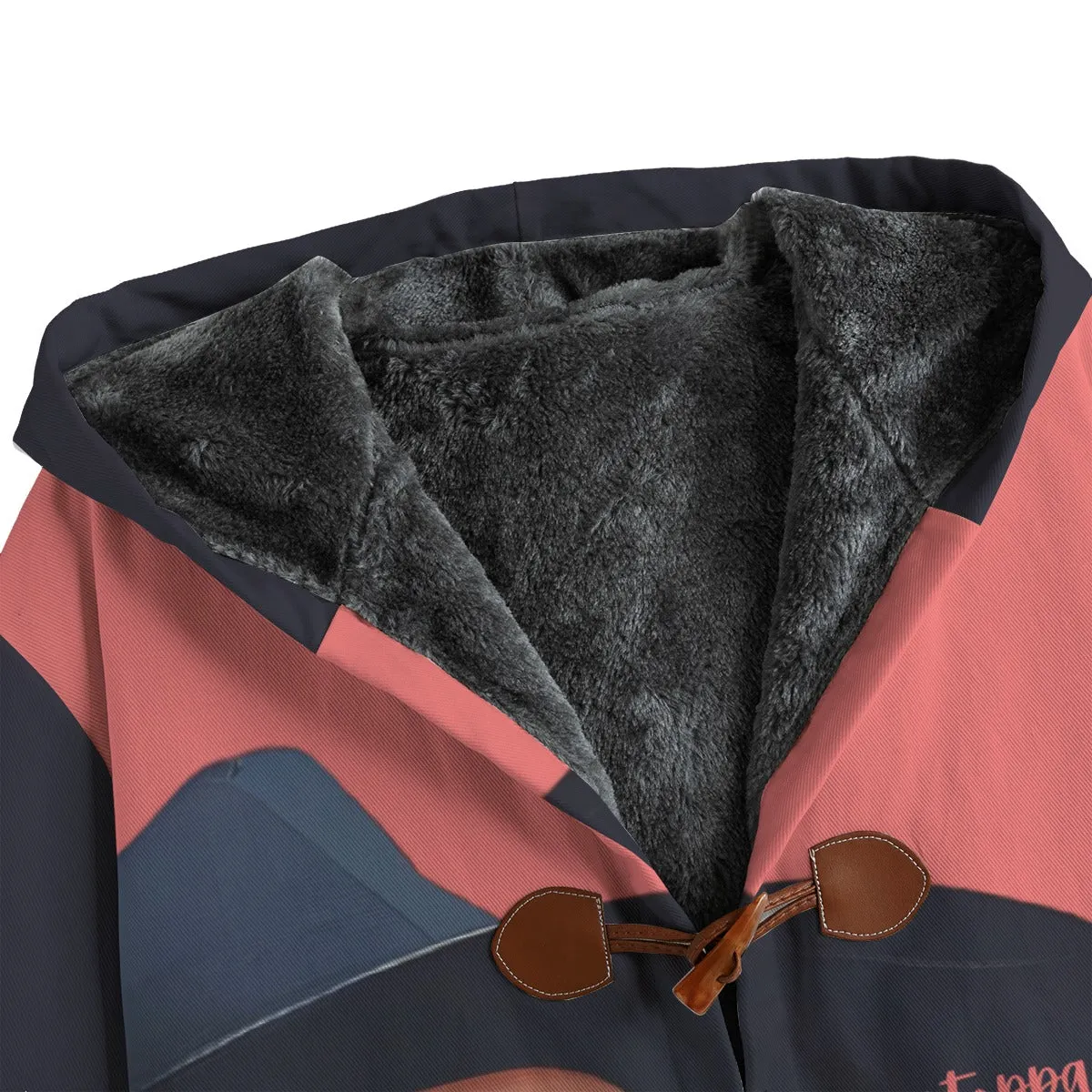 Unstoppable Hustle Button Fleece Blanket Coat