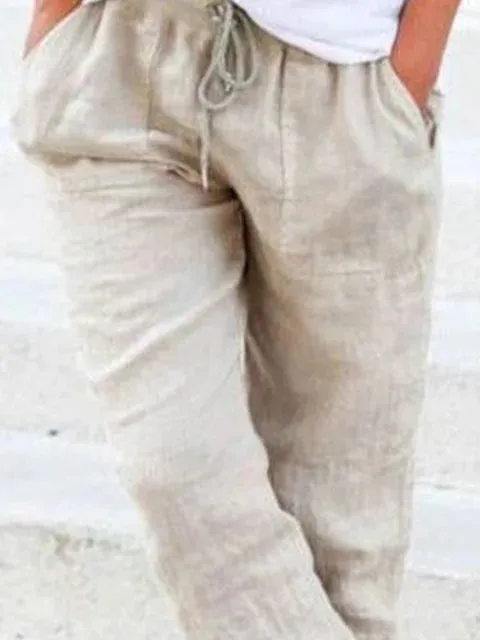 Women's Comfy Drawstring Linen Pants